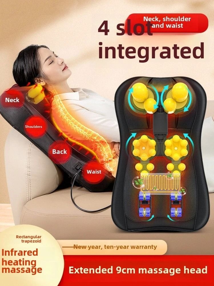 Full Body Rolling Massage Chair Pad with Remote Control