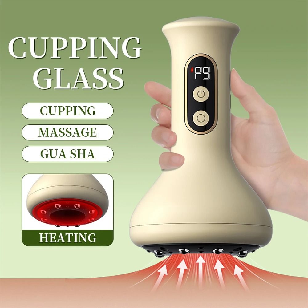 Electric Cupping Back Massager with Heat and Vibration