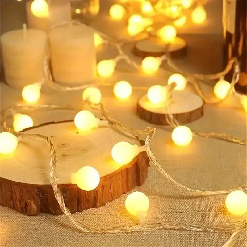 Solar Powered Waterproof LED String Lights
