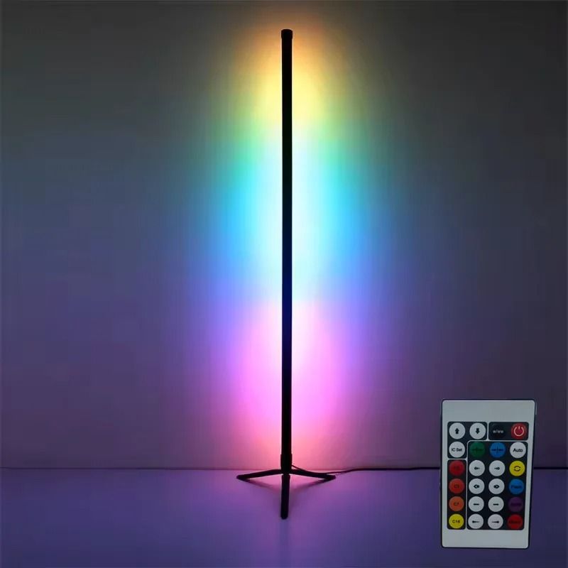 Smart RGB Corner Floor Lamp with Music Sync for Immersive Mood Lighting