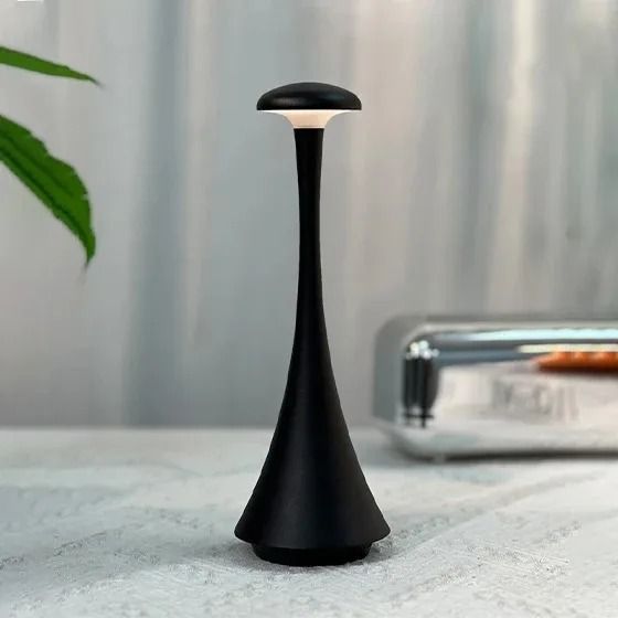 Rechargeable Mushroom Touch Table Lamp with USB C Cordless Ambient Lighting