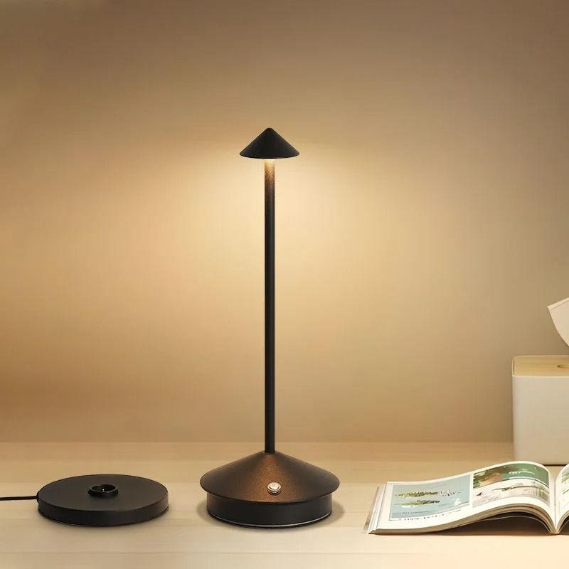 Rechargeable Touch Dining Table Lamp for Elegant Cordless Ambient Lighting Anywhere