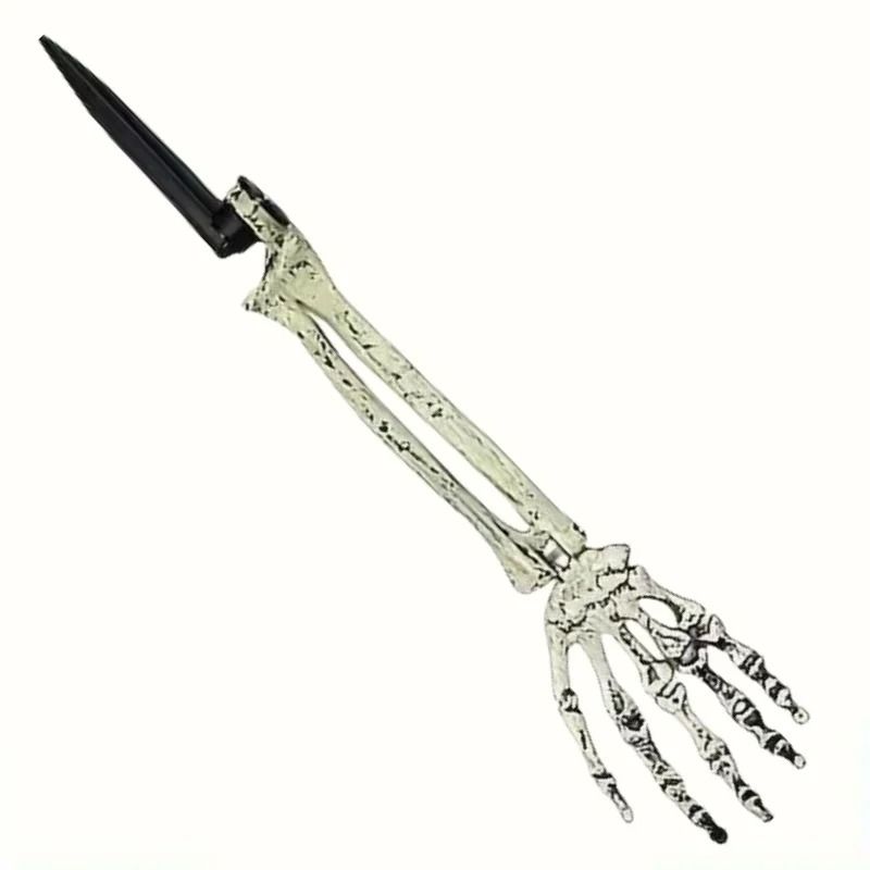 Skeleton Skull and Hand Halloween Yard Stakes