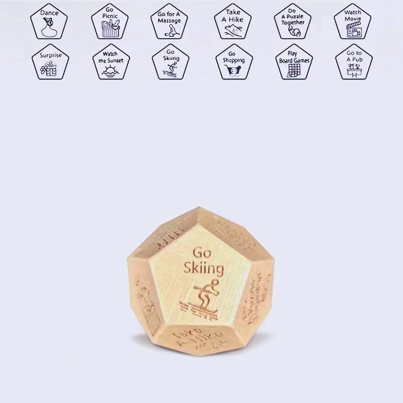 Food Decision Dice for Couples Fun Dinner Date Night Gift for Him Her