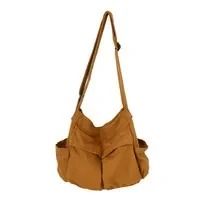 Large Capacity Canvas Messenger Shoulder Bag for Easy Everyday Womens Carry
