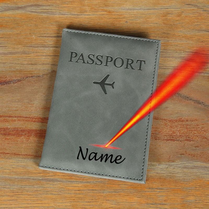 Personalized Laser Engraved Passport Cover With Name For Stylish Travel