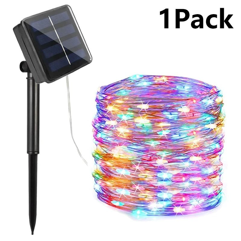 Solar Outdoor Fairy String Lights For Festive Garden Party Decor Ambiance