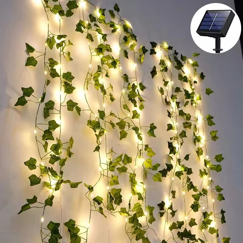 Solar Maple Leaf Fairy String Lights For Cozy Outdoor Garden Decor