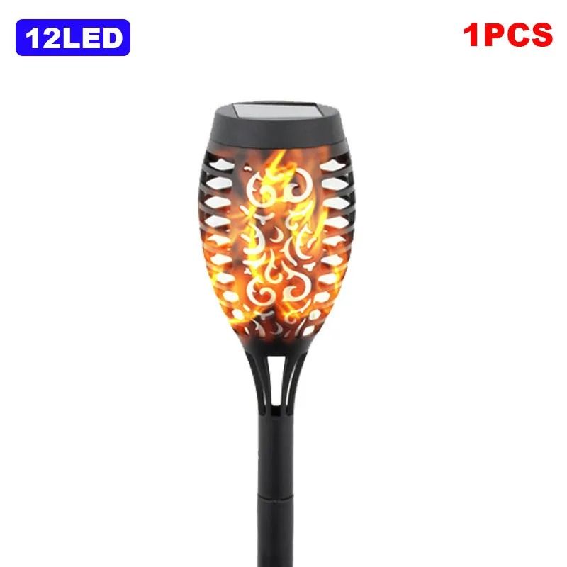 Solar Flickering Flame Torch Lights For Garden Pathway Outdoor Ambiance Decor