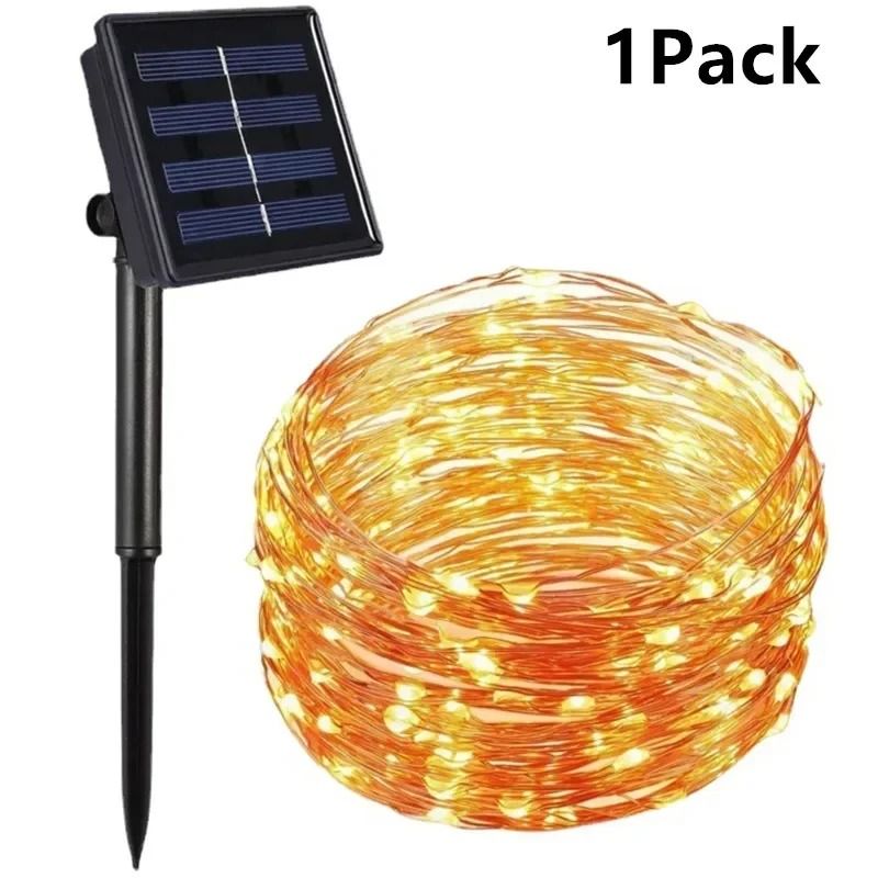 Solar Twinkle String Lights for Waterproof Outdoor Garden Christmas Party Decor
