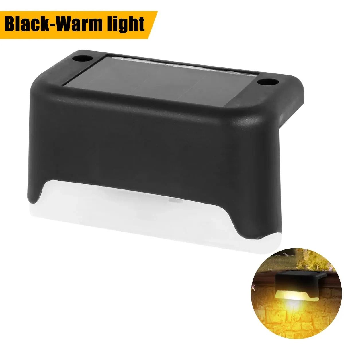 Warm White Solar Step Lights for Safe Outdoor Stair Patio Fence