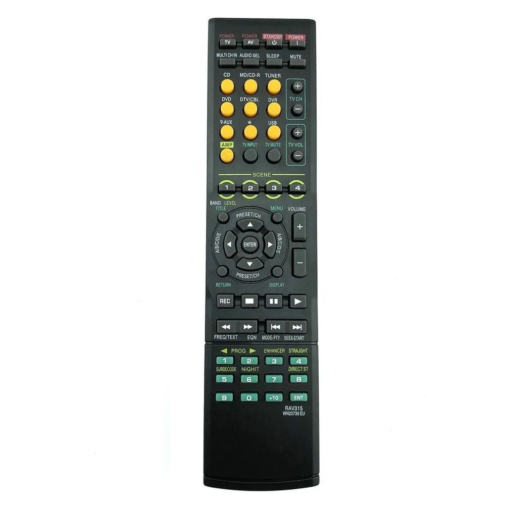 Universal Replacement Remote Control for Compatible Yamaha AV Receiver Models