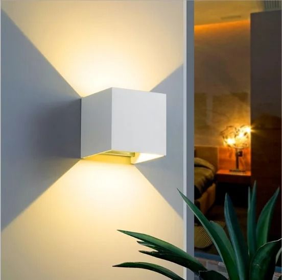 Smart RGB Cube Wall Light Adjustable Up Down LED Sconce
