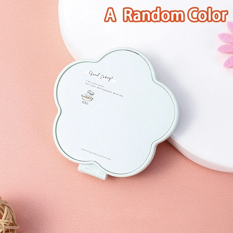 Floral Double Sided Compact Mirror Foldable Mini Pocket Travel Makeup Mirror