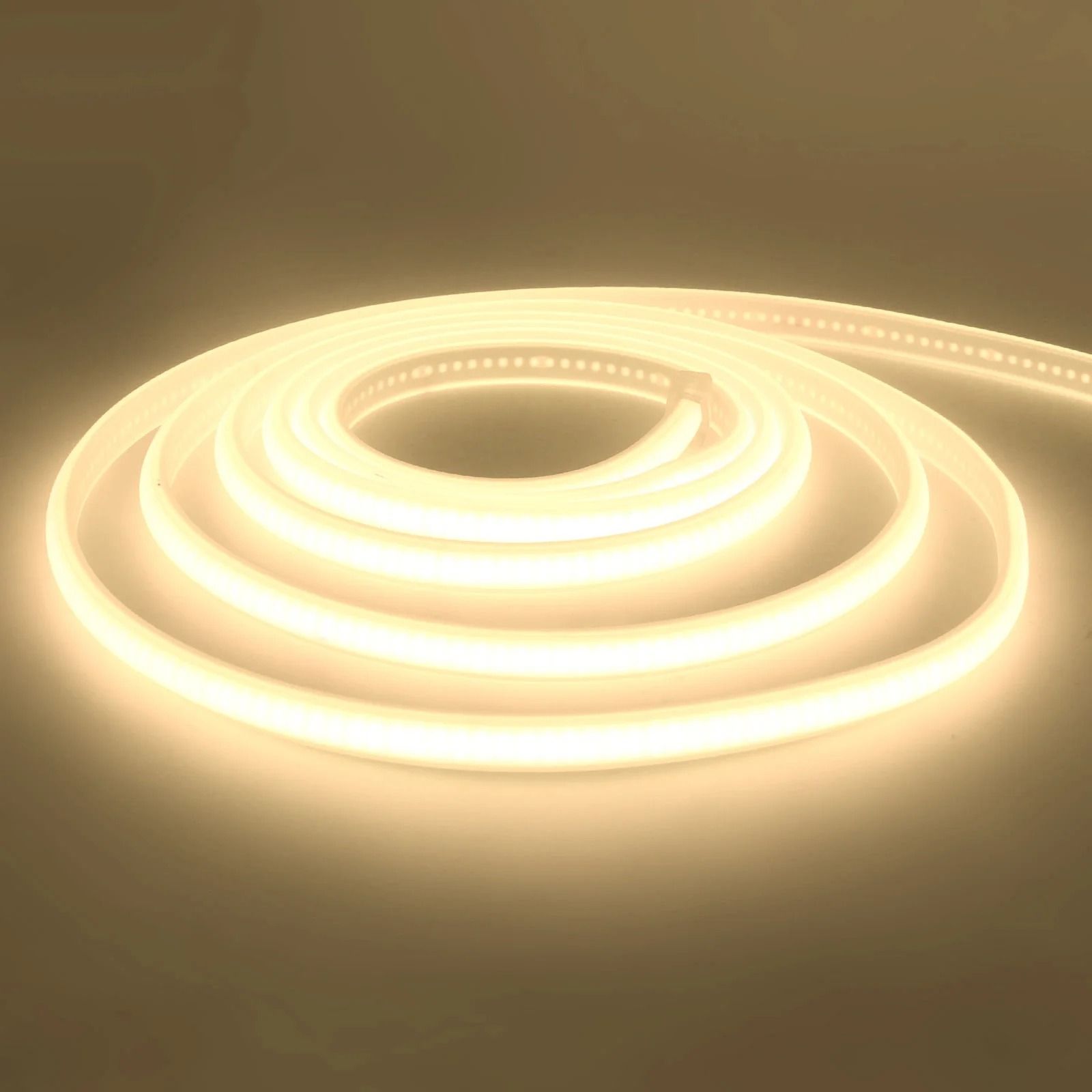 220V Waterproof COB LED Strip Flexible Neon Ribbon Light