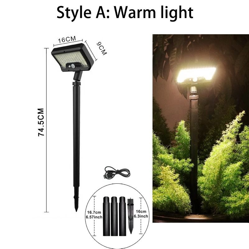 92 LED Solar Pathway Lights with Motion Sensor and Adjustable Angle