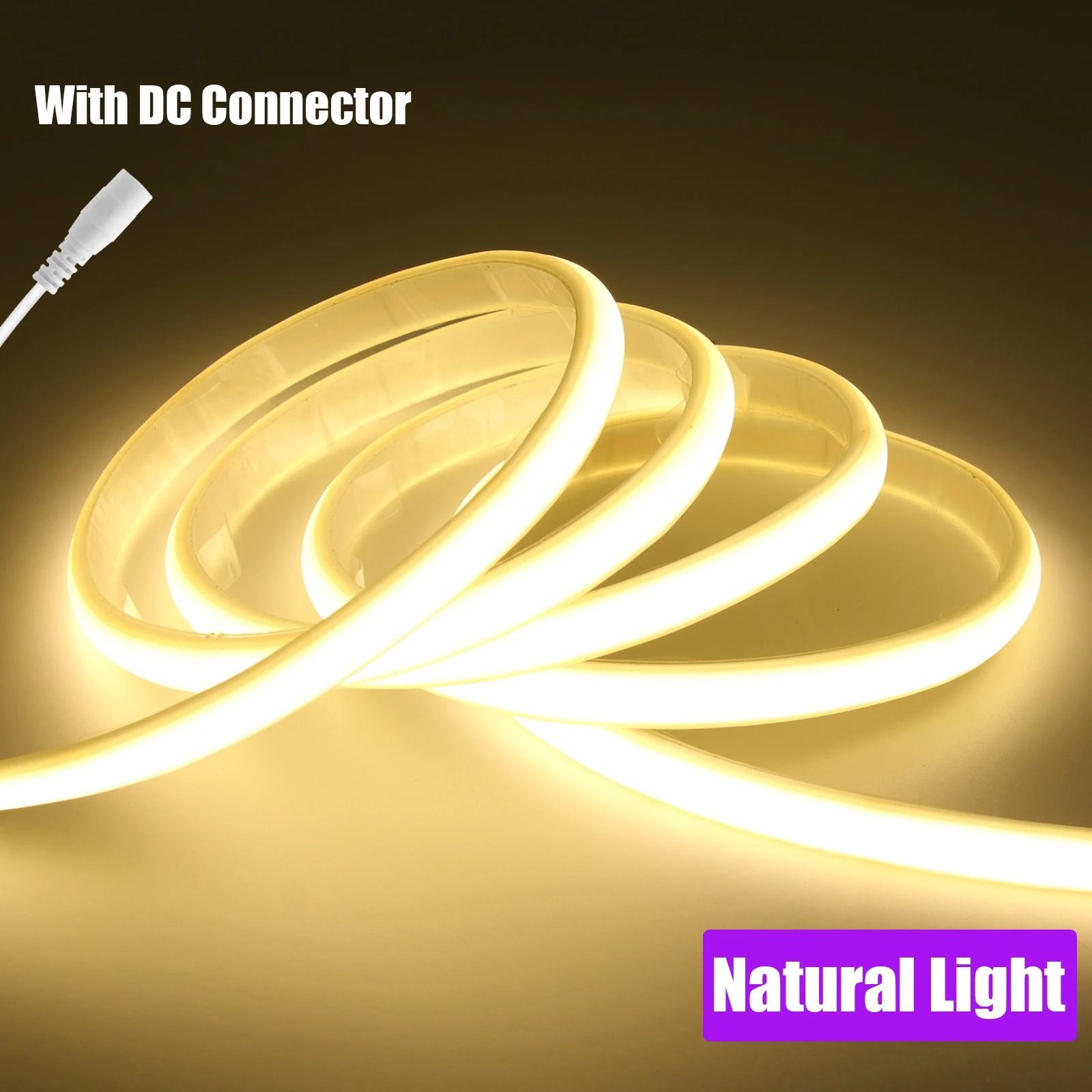 IP67 COB LED Strip Light 12V 24V Waterproof Flexible Neon Tape