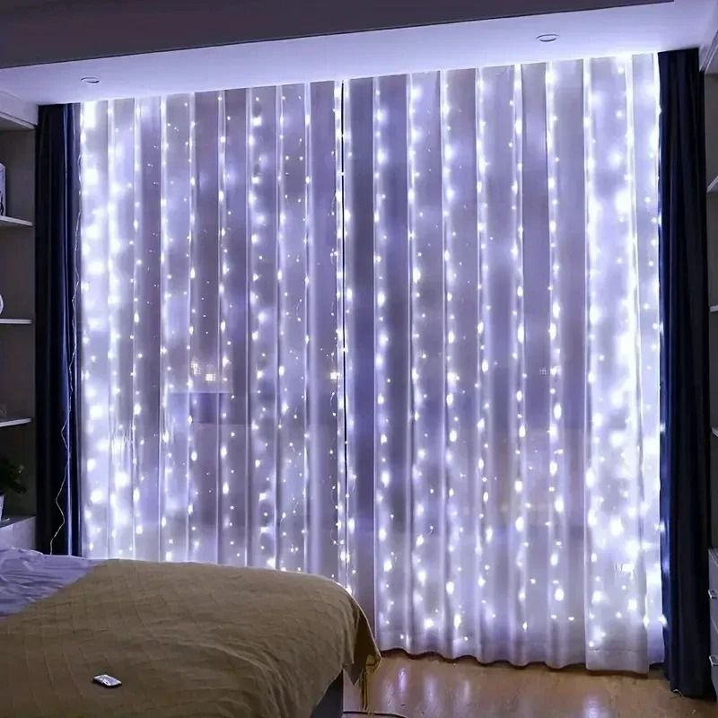 USB LED Curtain Fairy Lights with Remote 3M 4M 6M