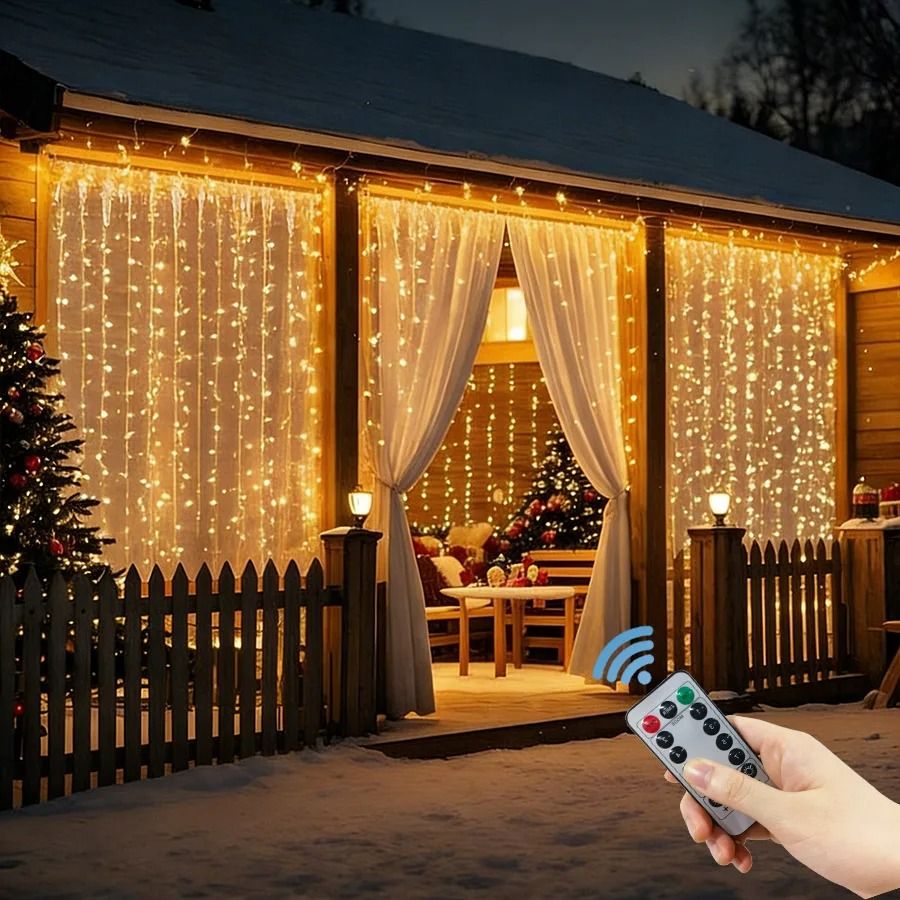 Valentine USB Curtain Lights with Remote Control LED Fairy Lights