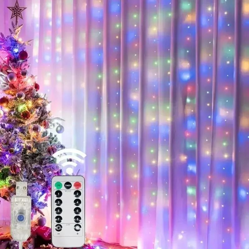 USB LED Curtain Fairy Lights With Eight Modes For Magical Celebrations