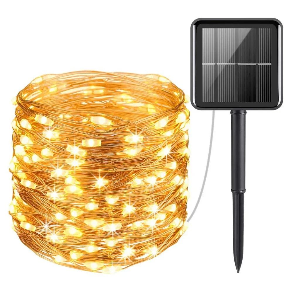 Effortless Solar Fairy String Lights For Magical Outdoor Garden Ambiance Anywhere