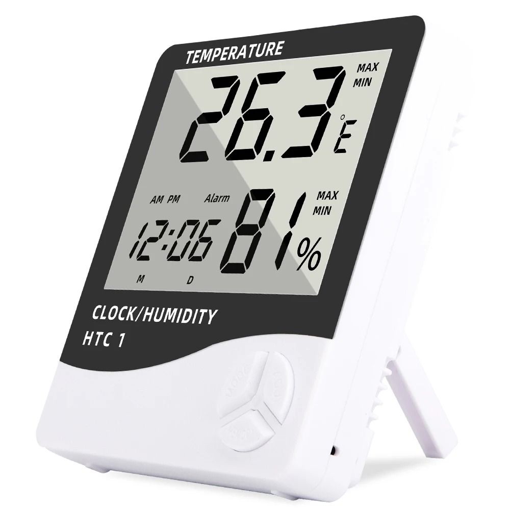 ClimateClock HTC-1/HTC-2 Digital Thermometer Hygrometer and Clock