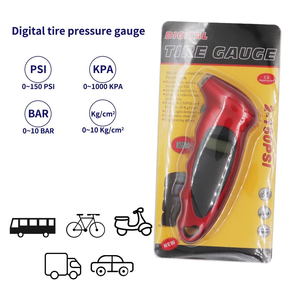 DriveCheck Digital Tire Pressure Gauge and 150 PSI Tire Gauge