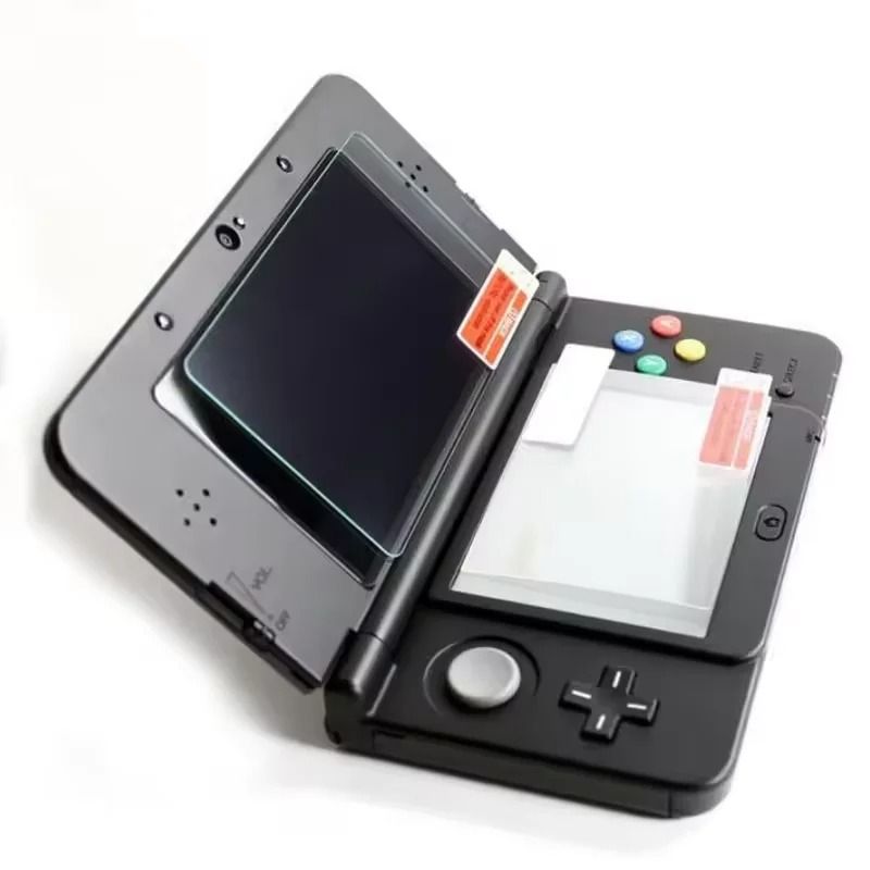 New Nintendo 3DS XL Screen Protector Tempered Glass Top and Clear Bottom Protective Film