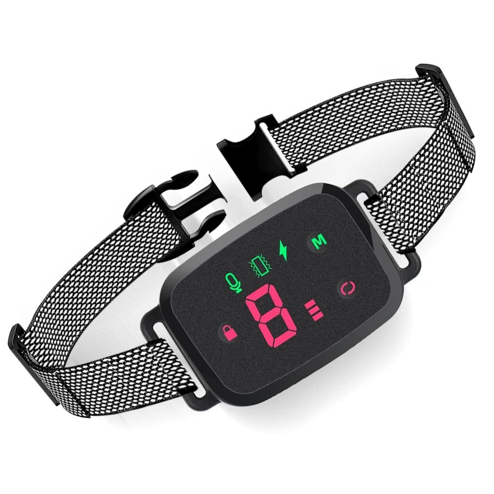 Smart Anti Bark Collar Rechargeable IP67 Waterproof Dog Bark Control with Digital Display