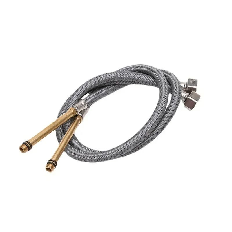 2-Piece G1/2 Stainless Steel Nylon Braided Flexible Plumbing Hose