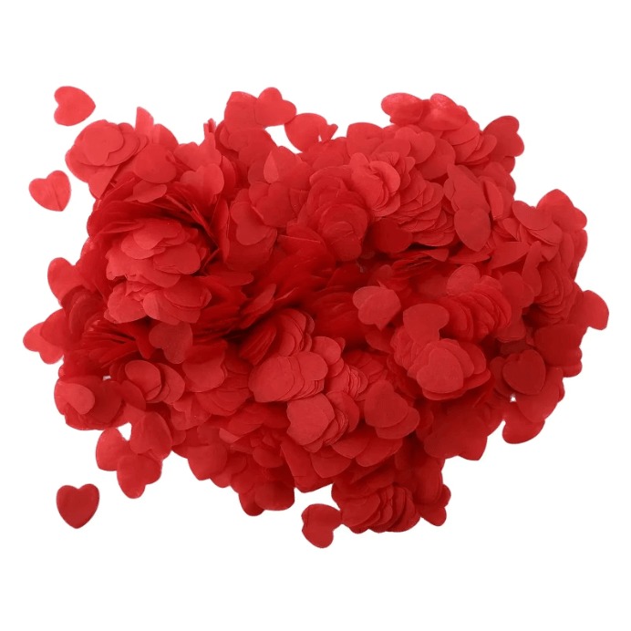 10,000-Piece Biodegradable Heart Confetti Paper Party Decor for Weddings and Birthdays