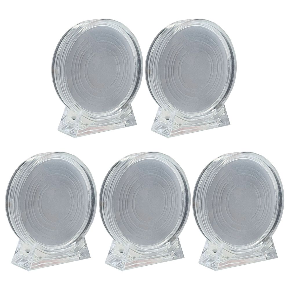 5/10-Piece 40mm Coin Display Capsules Clear Acrylic Cases with Adjustable Size Inserts