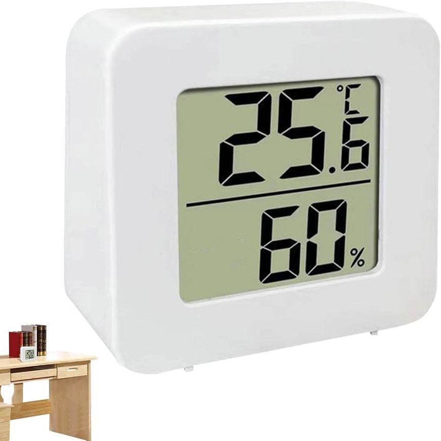 Mini Digital Thermometer Hygrometer LCD Room Temperature and Humidity Monitor