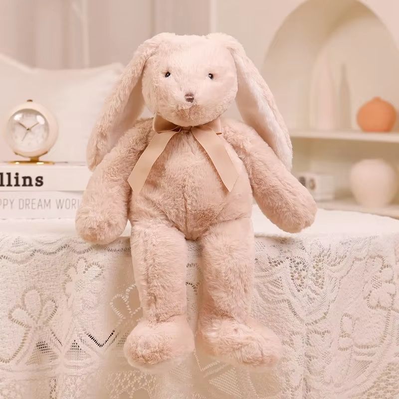 Easter Bunny Plush with Long Ears - Soft Plush Rabbit for Kids and Photo Props