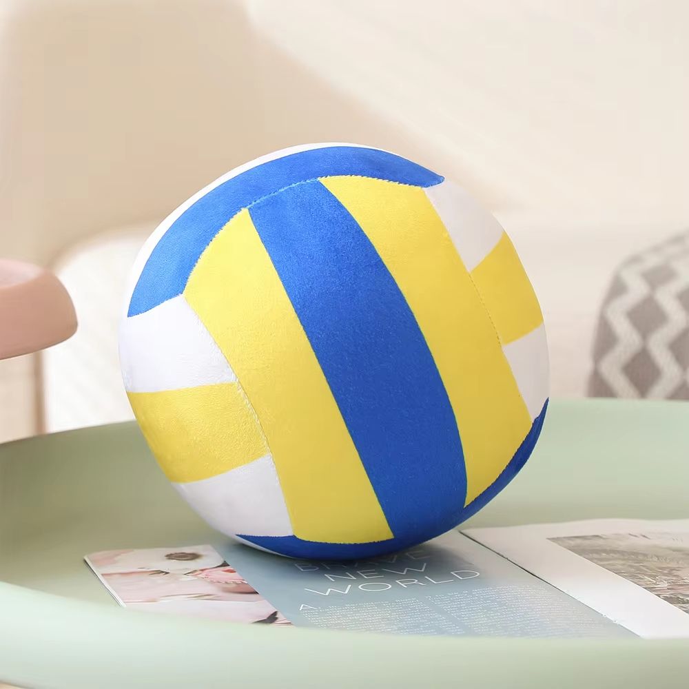 Simulation Volleyball Plush Toy Pillow Soft Sports Ball Plush for Kids