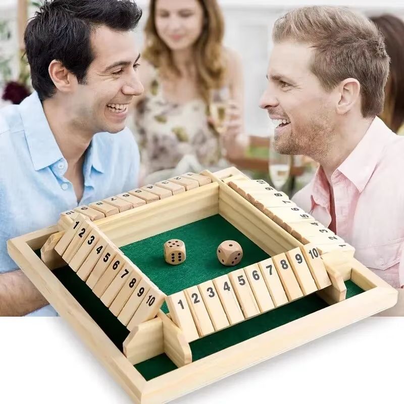 Deluxe shut the box game - wooden shut the box game 4 player | Inspire ...