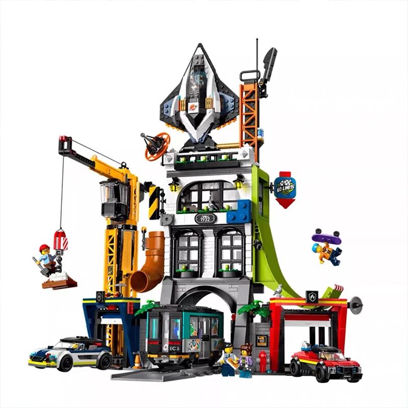 City Tower Battle Architecture Building Set - Street View Model Building Blocks for Kids & Adults