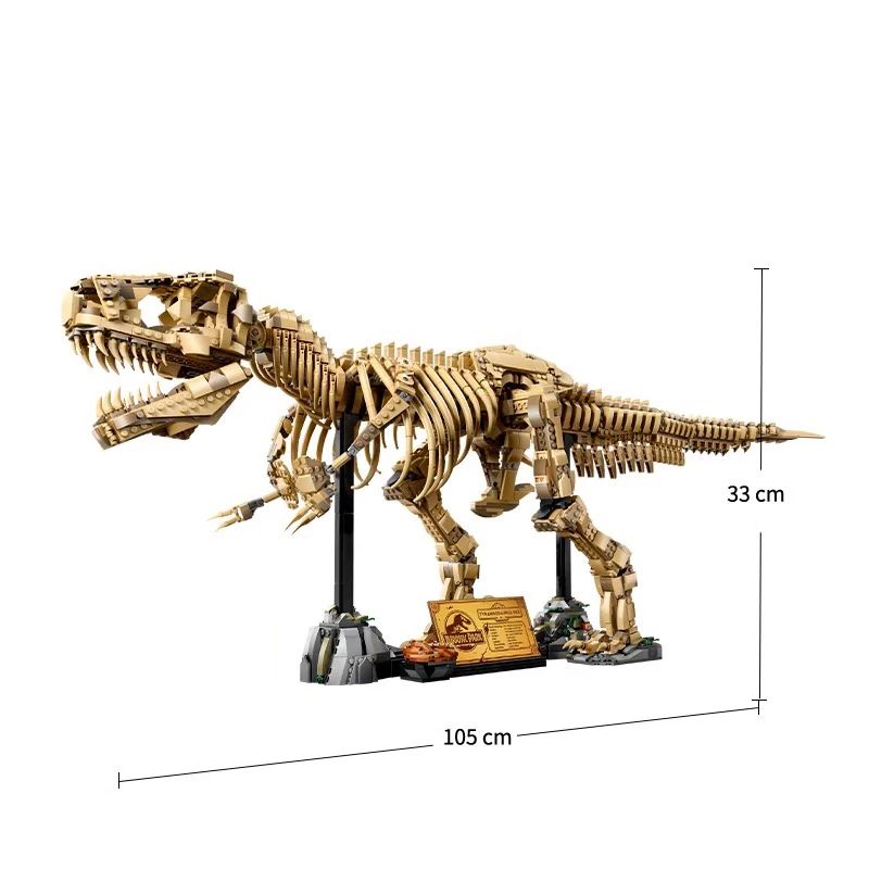 T-Rex Fossil Dinosaur Building Set - Creative Tyrannosaurus Rex Construction Toy for Kids