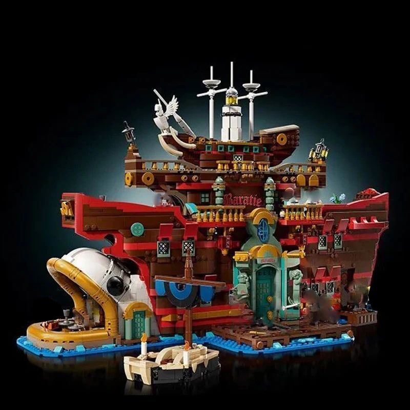 Floating Restaurant Architecture Building Set - 3402 Piece Creative Display Model for Kids & Adults