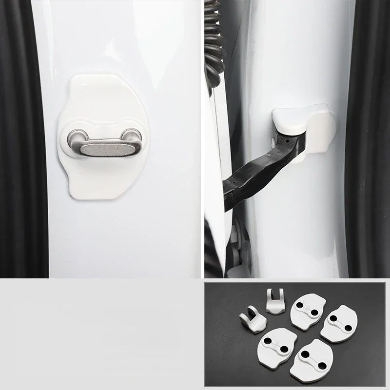 Door Lock Protector Covers for Tesla Model 3 & Model Y – Interior Door Latch Protection Set