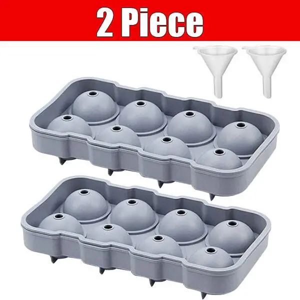 Large Sphere Ice Cube Mold – Leak-Free Whiskey Ice Ball Maker (4–8 Grid)