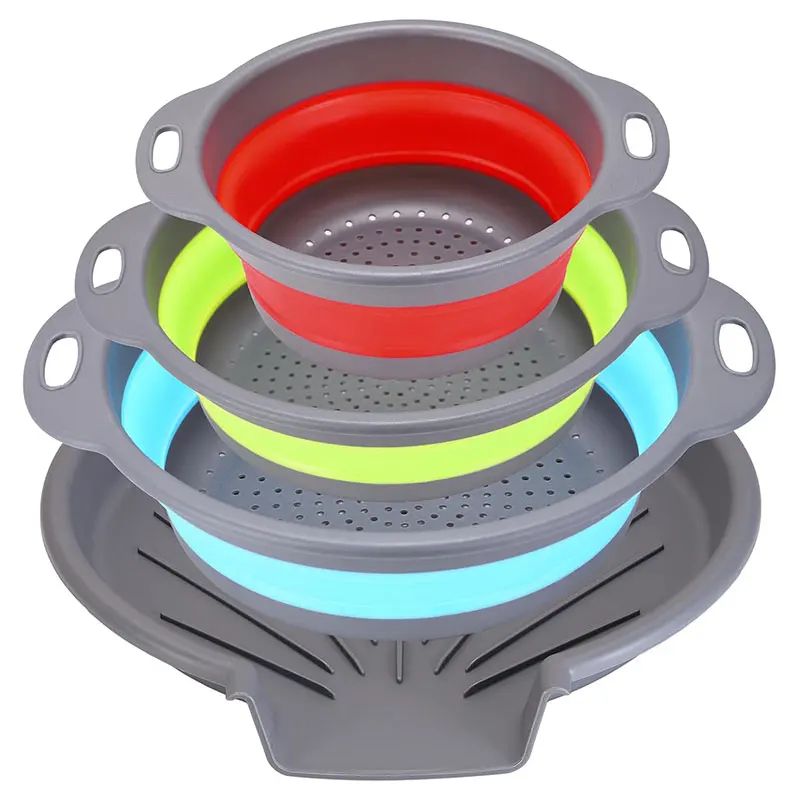Gloop Colander Foldable Collapsible Colander Set with Self-Draining Base – | Inspire ...