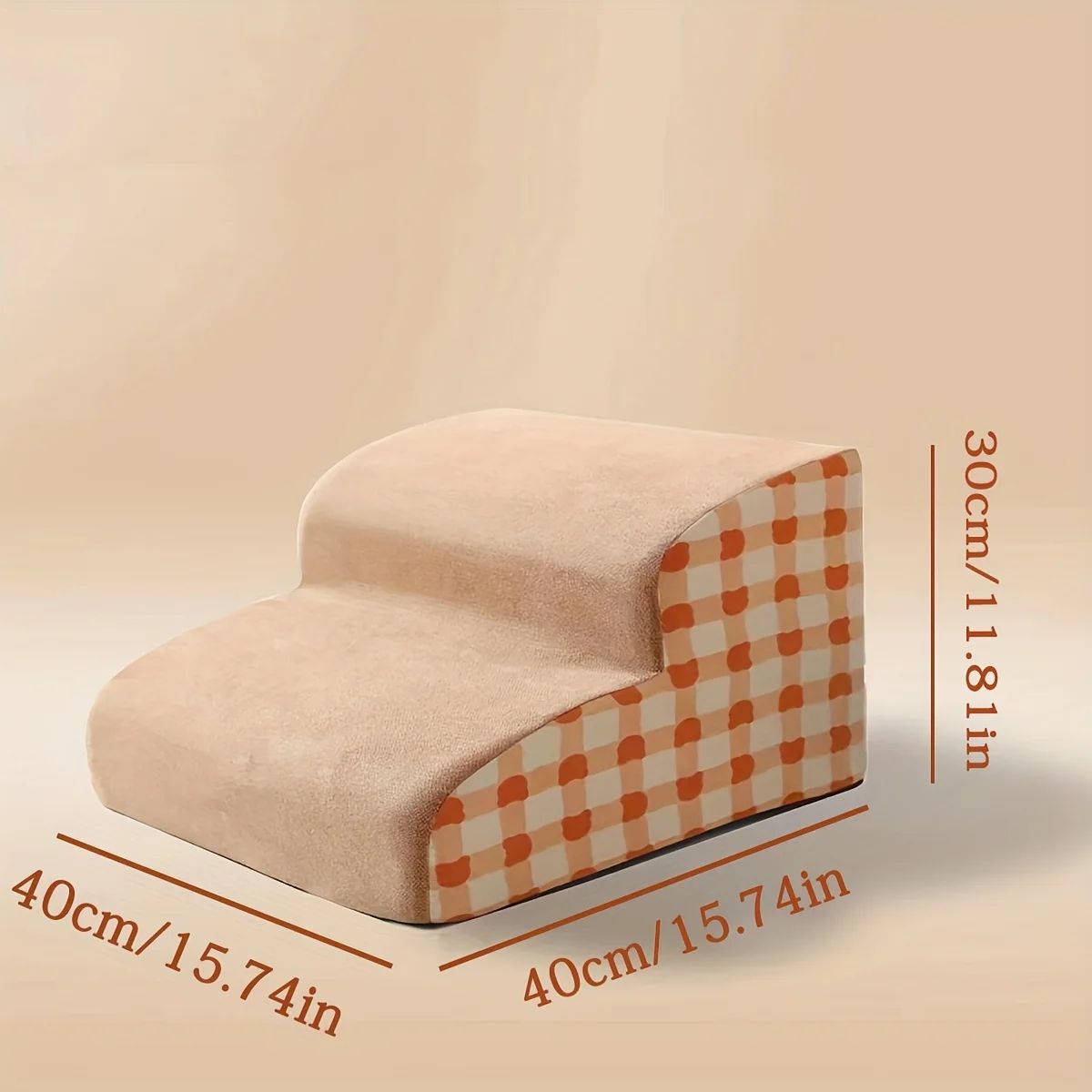 Multi-Layer Pet Stairs with Cushion – Soft Climbing Steps for Dogs & Cats to Beds and Sofas