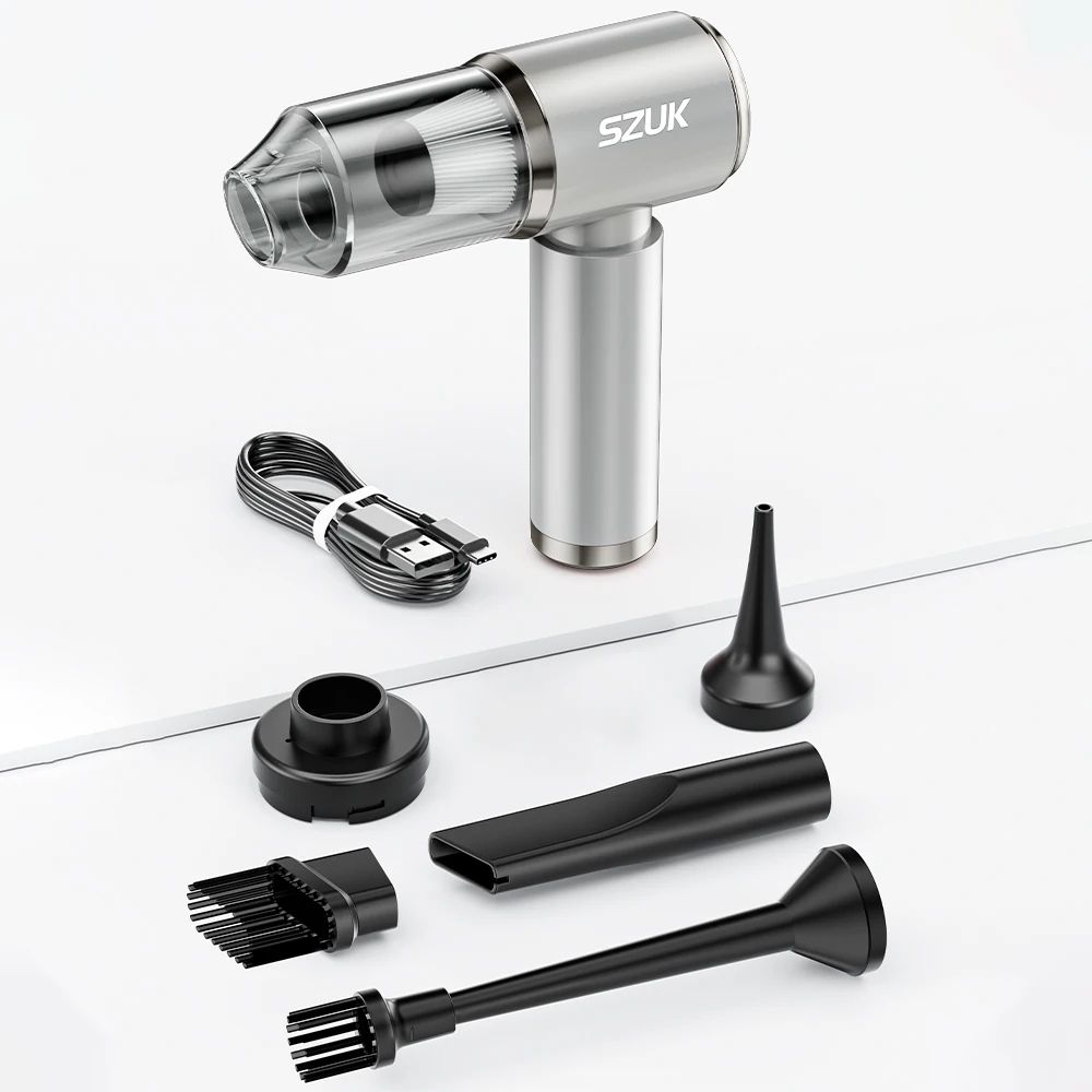 SZUK Wireless Car Vacuum Cleaner – Powerful Portable Handheld Vacuum for Car, Home & Keyboard