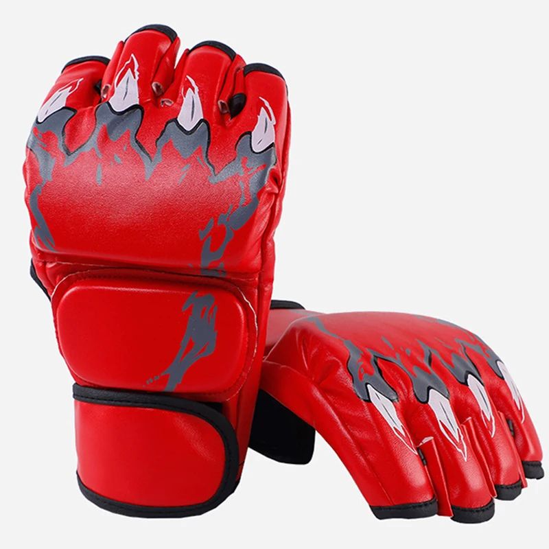 FlexStrike Half-Finger Training Gloves - Boxing Gloves for Martial Arts & Combat Training