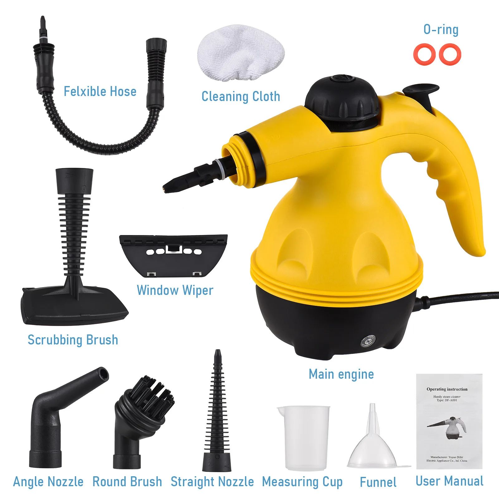 SteamBright Handheld Steam Cleaner – Handheld Steam Cleaner for Kitchen, Bathroom & Car