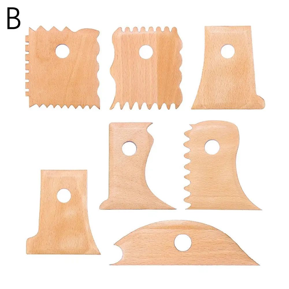 ProForm Pottery Trimming Tools - 7-Piece Pottery Rib Set for Precise Ceramic Shaping