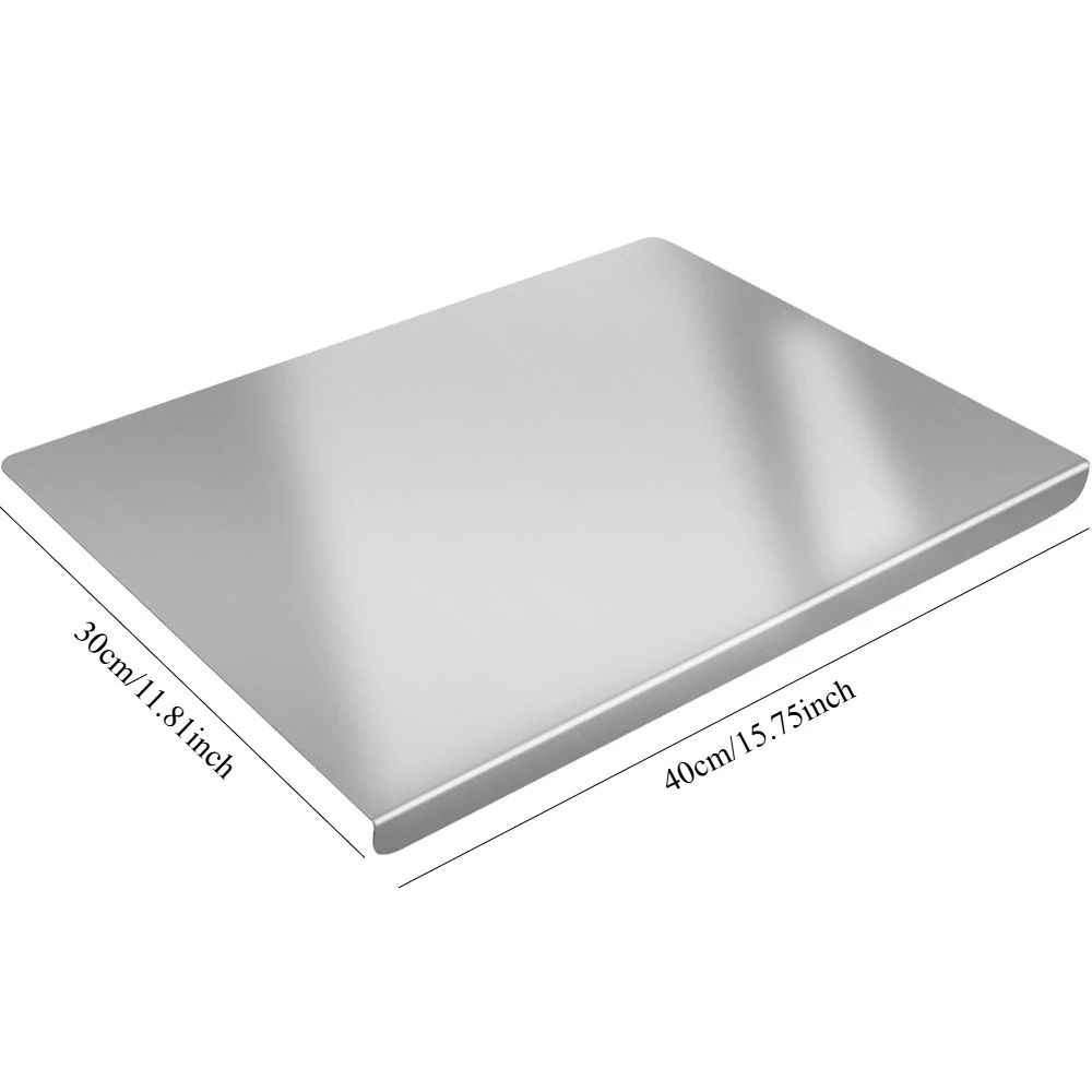 SteelPrep Stainless Steel Cutting Board – Antibacterial Multi-Use Kitchen Prep Surface