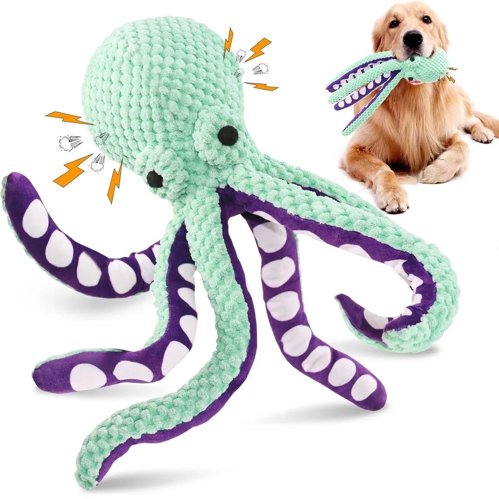 Squeaky Plush Dog Chew Toy – Soft, Durable Interactive Toy for Small to Large Dogs