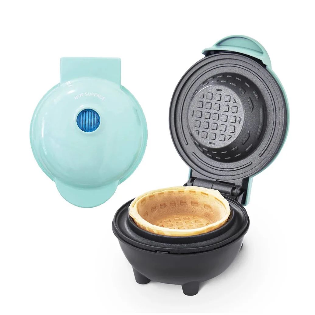 Multifunction Waffle Bowl Maker – Breakfast & Dessert Machine for Ice Cream, Egg Tarts and Waffle Rolls